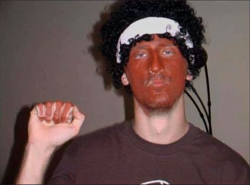 Nick Rekieta Wearing Blackface